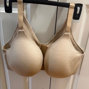 Cacique Beige Full-Coverage Molded Cup Bra